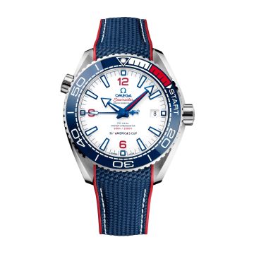 Omega Seamaster Planet Ocean 600M Co-Axial 43.5 Master Chronometer Stainless Steel / White / America's Cup