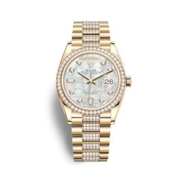 Rolex Day-Date 36 Yellow Gold / Diamond / MOP-Diamond / President-Diamond