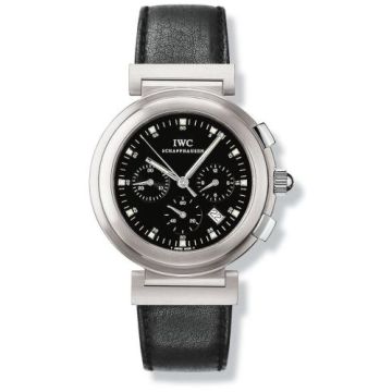 IWC Schaffhausen Da Vinci SL Chronograph MecaQuartz Stainless Steel Brushed / Black / Nappa