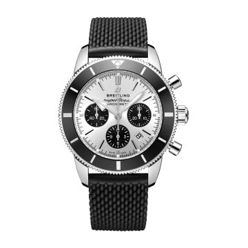 Breitling Superocean Heritage II B01 Chronograph 44 Stainless Steel / Silver / Rubber / Folding