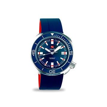 Ligure Tartaruga Scuba Diver Stainless Steel / Blue  / Rubber