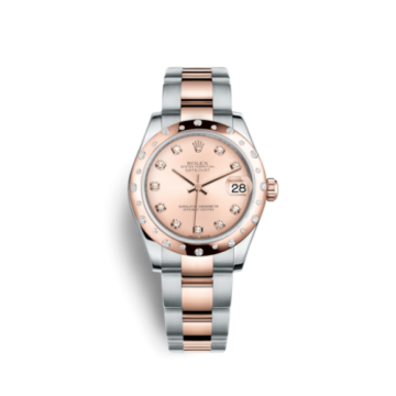 Rolex Datejust 31 Rolesor Everose Domed Diamond / Oyster / Pink Diamond