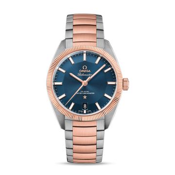 Omega Globemaster Stainless Steel / Sedna Gold / Blue / Bracelet