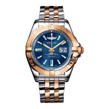 Breitling Galactic 41 Stainless Steel / Rose Gold / Metallica Blue / Bracelet
