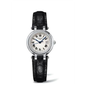 Longines PrimaLuna Quartz 26.5 Stainless Steel / Diamond / Silver - Roman