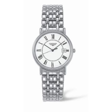 Longines Presence 33 Quartz Stainless Steel Roman Bracelet