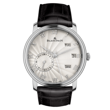 Blancpain Villeret Quantième Annuel GMT White Gold / Opalin Flinqué