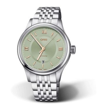 Oris Classic Date 42 Stainless Steel / Mint Green / Bracelet