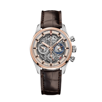 Zenith El Primero Chronomaster Full Open 38 Stainless Steel / Rose Gold / Alligator