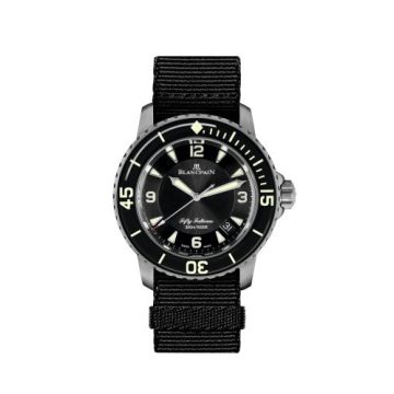 Blancpain Fifty Fathoms Automatique Titanium / Black / NATO