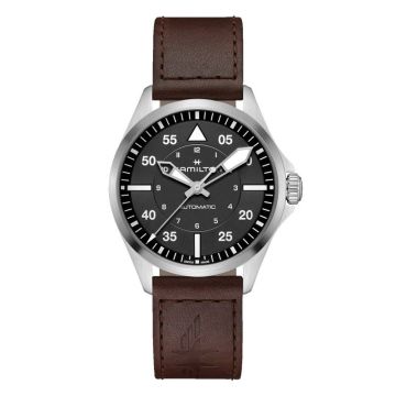 Hamilton Khaki Aviation Pilot Auto 39 Stainless Steel / Black