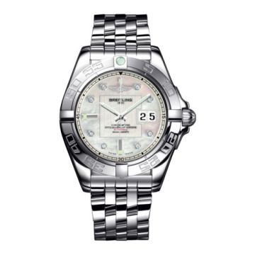 Breitling Galactic 41 Stainless Steel / Pearl Diamond / Bracelet