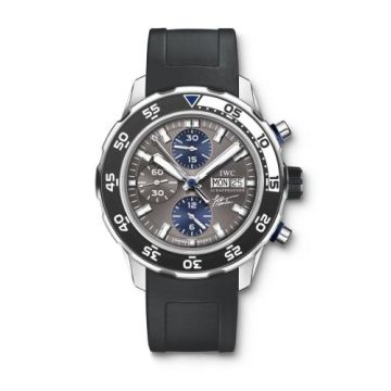 IWC Schaffhausen Aquatimer Chronograph Stainless Steel / Grey / Rubber / Cousteau Divers 2010