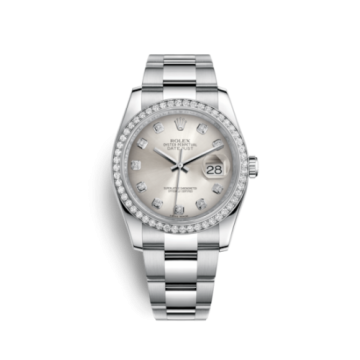 Rolex Datejust 36 Stainless Steel Diamond / Oyster / Silver Diamonds