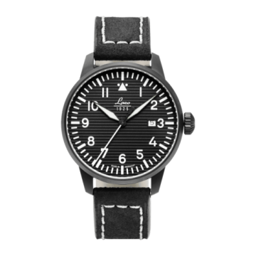 Laco Pilot Watch Special Models Model Luzern / Stainless steel / Black