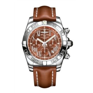 Breitling Chronomat 44 Stainless Steel / Amber / Calf