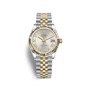 Rolex Datejust 31 Stainless Steel / Yellow Gold / Fluted / Silver - Roman / Jubilee