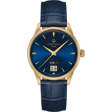 Certina DS-1 Big Date Powermatic 80 Rose Gold / Blue