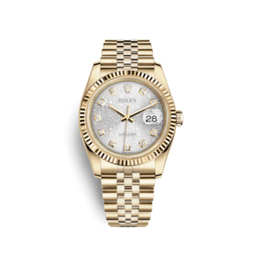 Rolex Datejust 36 Yellow Gold Fluted / Jubilee / Rhodium Computer
