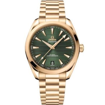 Omega Seamaster Aqua Terra 150M Master Chronometer 41 Moonshine Gold / Green / Bracelet