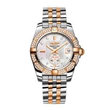 Breitling Galactic 36 Automatic Stainless Steel / Rose Gold / Diamond / Pearl Diamond / Bracelet