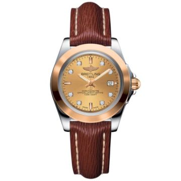 Breitling Galactic 32 Sleek Edition Stainless Steel / Rose Gold / Golden Sun Diamond / Sahara