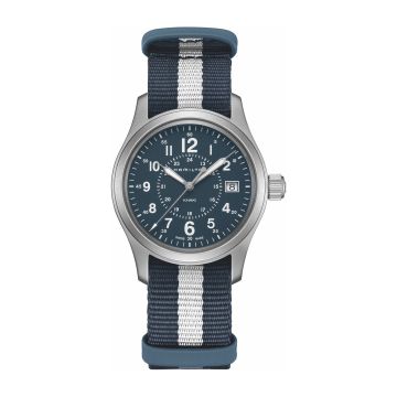 Hamilton Khaki Field Quartz 38 Stainless Steel / Blue / NATO