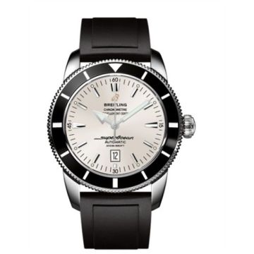 Breitling Superocean Heritage 46 Stainless Steel / Black / Stratus Silver / Rubber