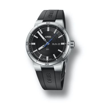 Oris TT1 Day Date Stainless Steel / Black / Rubber