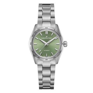 Hamilton Jazzmaster Performer Auto 34 Stainless Steel / Green / Bracelet