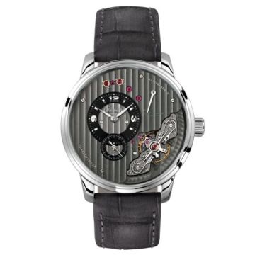 Glashütte Original PanoInverse Stainless Steel / Black / Alligator / Folding
