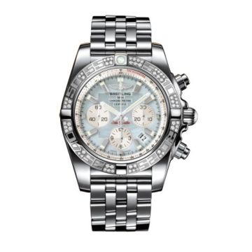 Breitling Chronomat 44 Stainless Steel / Diamond / Gray Pearl / Bracelet