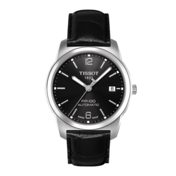 Tissot PR 100 Automatic 38 Stainless Steel / Black / Strap