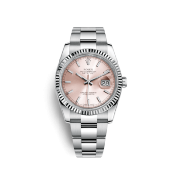 Rolex Datejust 36 Stainless Steel Fluted / Oyster / Pink