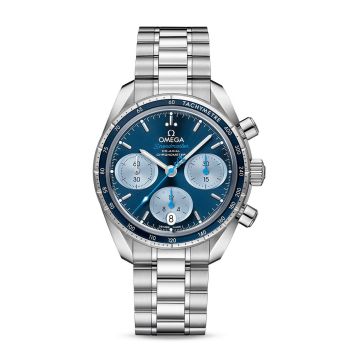 Omega Speedmaster Co-Axial 38 Stainless Steel / Blue / Bracelet / Orbis