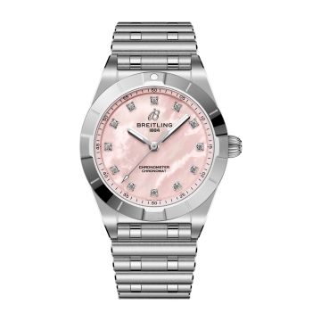 Breitling Chronomat 28 Stainless Steel / Pink MOP