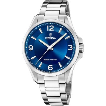 Festina Solar Energy Silver / Blue 42mm