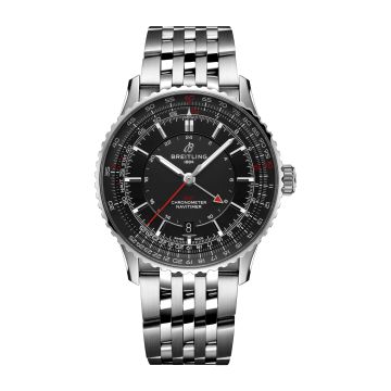 Breitling Navitimer GMT 41 Automatic Stainless Steel / Black / Bracelet