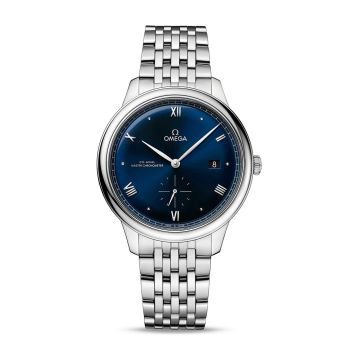 Omega De Ville Small Seconds Master Chronometer Stainless Steel / Blue / Bracelet