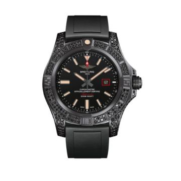 Breitling Avenger Blackbird 44 Black Titanium / Diamondworks / Volcano Black / Rubber