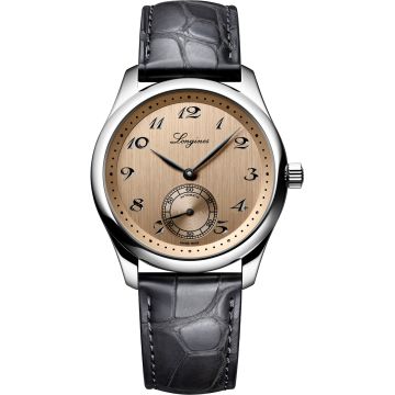 Longines Master Collection 38.5 Small Seconds Steel / Salmon