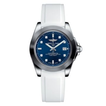 Breitling Galactic 32 Sleek Edition Stainless Steel / Horizon Blue Diamond / Rubber