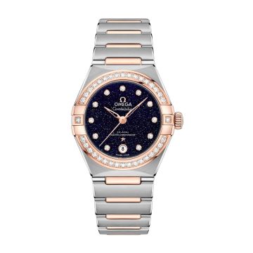 Omega Constellation Manhattan 29 Co-Axial Master Chronometer Stainless Steel / Sedna Gold / Aventurine / Diamond