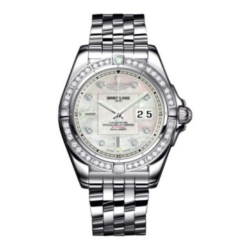 Breitling Galactic 41 Stainless Steel / Diamond / Pearl Diamond / Bracelet
