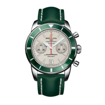 Breitling Superocean Heritage 44 Chronograph Stainless Steel / Green / Silver / Calf
