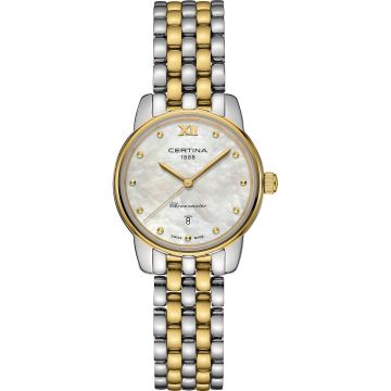 Certina DS-8 Lady Stainless Steel - Yellow Gold / MOP / Bracelet