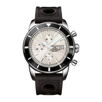 Breitling Superocean Heritage 46 Chronograph Stainless Steel / Black / Stratus Silver / Rubber