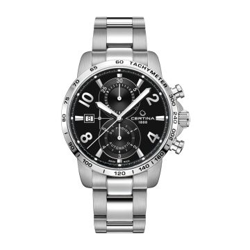Certina DS Podium Chronograph Automatic Stainless Steel / Black / Bracelet
