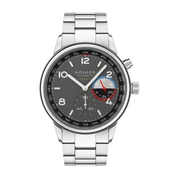 Nomos Glashütte Club Sport Neomatik Worldtimer Volcano