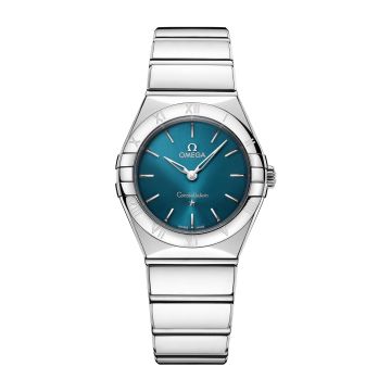Omega Constellation 28 Quartz Stainless Steel / Peacock Blue